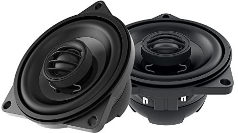 Audison APBMW X4M – Coppia di altoparlanti coassiali da 100mm per BMW e Mini, 80W Peak, installazione Plug & Play con profilo small basket per porte e pannelli originali