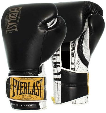 Everlast Unisex- Erwachsene Boxhandschuhe 1910 Sparring Glove Trainingshandschuhe, Schwarz, 16oz