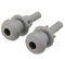 Alamor Hutablage-Clips für Schnurschnur, Grau, 2 Stück, für Citroen Saxo C2 C3 Xsara Picasso