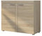 Mirjan24 Kommode Rango 2F mit 2 Türen, Highboard, Naturtöne, Anrichte, Sideboard, Mehrzweckschrank, Wohnzimmerschrank, Schrank (Sonoma Eiche)