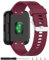 Meifox Kompatibel mit Garmin Forerunner 35 Band, Solf Silikon-Ersatzbänder für Garmin Forerunner 35 Uhr (Weinrot1)