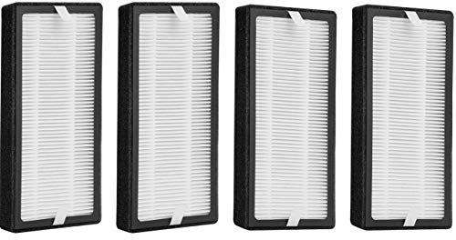 4 Pack of AP-DT10FL True Hepa Replacement Filter Compatible with HomeMedics TotalClean Desktop Air Purifier Models AP-DT10BK and AP-DT10WT. Compare to Part # AP-DT10FL