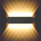 BELLALICHT 12W LED Wandleuchte Innen - Aluminium Up Down Spotlicht Wandlichter Wandlampe, IP54 Wasserdicht für Wohnzimmer Schlafzimmer Flur Treppe Warmweiß
