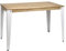 BOX FURNITURE Tisch Lunds, 110 x 60 x 75 cm, Weiß, aus massivem Kiefernholz, Vintage-Finish, industrieller Stil