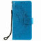 Motorola Moto G22 Phone Case, Moto E22S Case Wallet Protective Flip Shockproof PU Leather Card Slots Embossed Mandala Magnetic Stand Cover for Motorola Moto G22/ Moto E22S, Blue