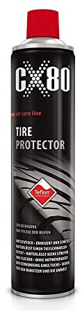 CX80 | Tire Protector | Reifenglanz, Reifenpflege für Auto, Motorrad, Roller | Hochwertige Inhaltsstoffe verlängern Lebenszeit der Reifen | Aus CX80 Autopflege Set | 600ml Flasche