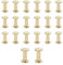 JJWNMLL Lot de 20 vis Chicago M5x12mm Chicago Vis de reliure Chicago Rivet à clous en métal Vis Chicago à tête cruciforme pour ceinture en cuir Bricolage Livre de scrapbooking - Couleur or