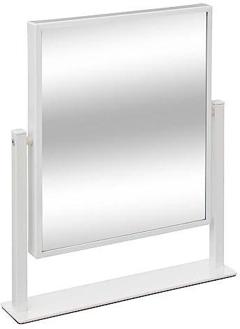 5 five simply smart Miroir sur Pied Rectangle Blanc