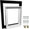 Artnova Cadre flottant pour toile 60 x 90 cm Noir Cadre en bois monté avec kit de suspension inclus Cadre en bois de pin robuste pour exposer les tableaux au mur