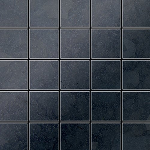 Mosaik Fliese massiv Metall Rohstahl gewalzt in grau 1,6mm stark ALLOY Century-RS 0,5 m2