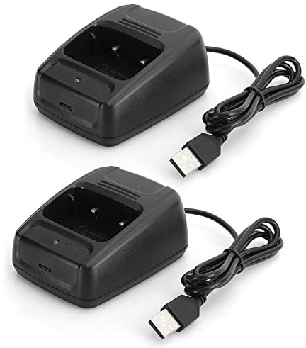 2 Stück Ladestation, 2 Stück in Erphone Walkie Alkie für BF666S BF777S BF888S USB-Akku mit Indica oder Re Evis H777 R888splus