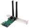 Yangyou Tarjeta InaláMbrica WiFi Mini PCI-E Express una Adaptador PCI-E con 2 Antenas Externas para PC