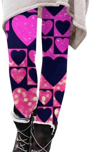 KONG JIMFAN Skihose Leggins Thermo Damen Eishockey Hose Thermo Strumpfhose Skiunterhose Damen Lang Sport Leggings Damen Lang Tummy Control Shapewear Jogginghose Baggy(#3 Purple,XXL)