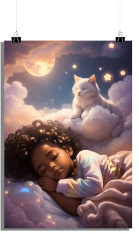 25 Artstreet Süße Träume Poster - Beruhigende Wandkunst für das Schlafzimmer - Hochwertiges Dekorationsstück - Perfekt zum Einrahmen (Size 51x71)