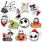 GTOTd Cartoon Skeleton Fridge Magnet (12 Packs) Horror Cartoon Gifts Merch Decorations Bumper Decal Metal Flexible Vinyl Magnetic Decor Teens
