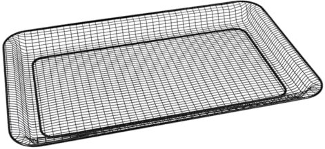 AMT Gastroguss Frittierkorb/Gastronorm Kombi-Korb, 53 x 32,5 cm, 4 cm hoch, Lotan® Antihaft-Veredelung für fettfreies Frittieren, AMZN-45333FK