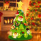 Feltro Albero Natale, Di Natale In Feltro Per Bambini, luci LED DIY Albero Natale Feltro Con 26 Ornamenti Staccabili,Regali Di Natale Per Bambini,Decorazioni Natalizie Da Parete Per Porte
