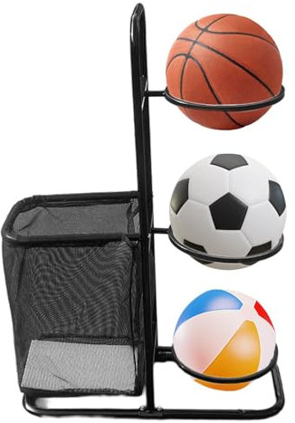 Ball Storage Garage Bins, Basketball Rack Storage Bins, Ball Rack Rolling Balls Storage, Sports Gear Basketball Storage, Basketball Storage Rolling Cart, Storage Cart for Basketball