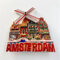 3D-Windmühlen-Stil, Amsterdam, Holland, Kühlschrankmagnet, Reise-Souvenir, Kühlschrankdekoration, Magnetaufkleber, Basteln
