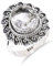 925 Sterling Silber Ring für Frauen Männer Verlobungsring Bergkristall Ring Eleganter handgemachter Ring Vintage Silberring H-SR84-10