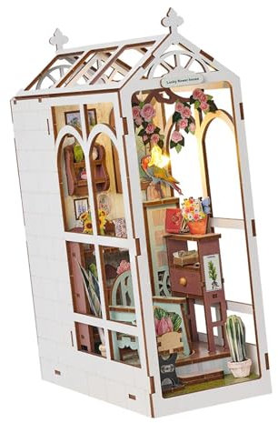 KESOTO DIY Buchstütze Kits Garten Haus Verschleißfest Dekorativ für Buch Büro Schreibtisch