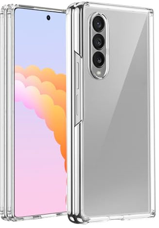 GiiKa für Samsung Galaxy Z Fold 4 Hülle Silikon, Ultra Dünne Handyhülle für Samsung Z Fold 4 Case, Kratzfeste, Soft TPU, Stoßfeste, Ganzkörper Telefonhülle für Galaxy Fold4 Schutzhülle, Transparent