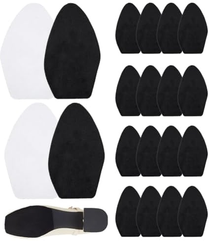 PandaHall Gummi Selbstklebende Halbsohlen Schwarz 12,7x8,3cm | Rutschfeste Schuhsohlenschoner Zum Aufkleben Auf Patches Für Eselschuhe Schuhe Mit Hohen Absätzen