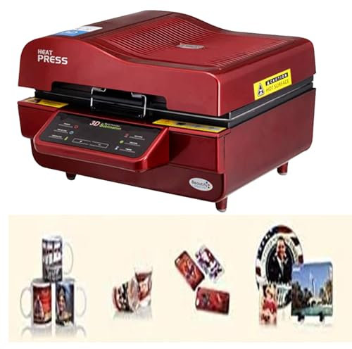Imprimante 3D à sublimation sous vide, 2800 W, pour étuis, tasses, assiettes, verres à vin, coques de téléphone, 62 x 47 x 32 cm