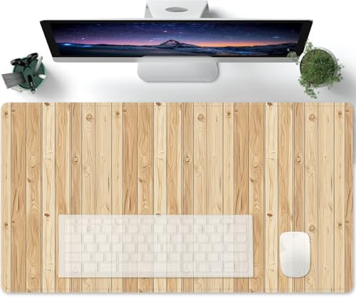Large Mouse Mat Wood grain pattern Mouse Mat, Large Mouse Pad, Gaming Mousepad Big Mat - 600x300mm