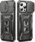 Cover per iPhone 13 Pro Max con Support À 360°,[Anello Magnetico Cavalletto][Copertura Fotocamera Scorrevole]Caso di Protezione delle lenti Militare per iPhone 13 Pro Max, 6,7,Nero