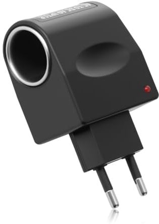 Convertidor de CA a CC, Adaptador mechero Coche a Enchufe 500 mA 6 Vatios, Corriente 220 V a 12 V Encendedor Adaptador Cargador Y Encendedor De Coche con Enchufe Convertidor De Pared para Coche