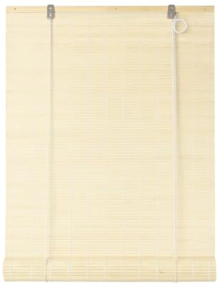 Acomoda Textil – Persiana Enrollable de Bambú Natural para Puertas y Ventanas Decorativa. Estor Ajustable Ocultación para Exterior e Interior Protector de Fácil Instalación (150x220 cm)