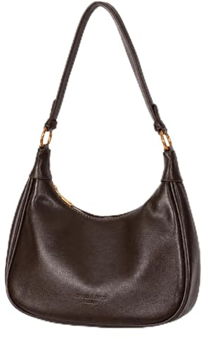 Ausing Retro Damen Schultertasche Vintage Stil Einheitsgröße Handtasche Damen Clutch Praktisch für Alltag Arbeit Freizeit Leicht