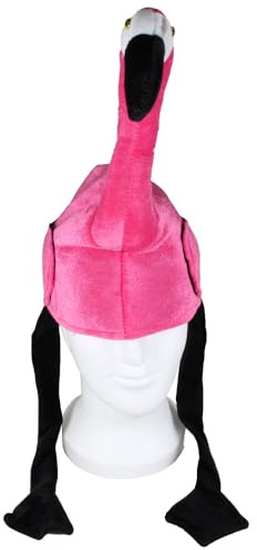 Tiermütze aus Plüsch – Lustige Partyhüte & verrückte Kostümmützen für Erwachsene – Schwein, Kuh, Stier, Elefant, Huhn, Flamingo, Hahn, Wolf & Pferd – Karneval, Fasching & Festival