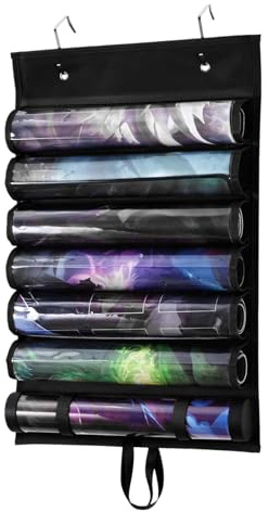 Board Game Mat Case – Travel Organizer Bag, Clear Slot Holder, Portable Gaming Mat Storage | Home Playroom Collection Organizer, Party Supplies For Family Kids Adults Entertainment Events