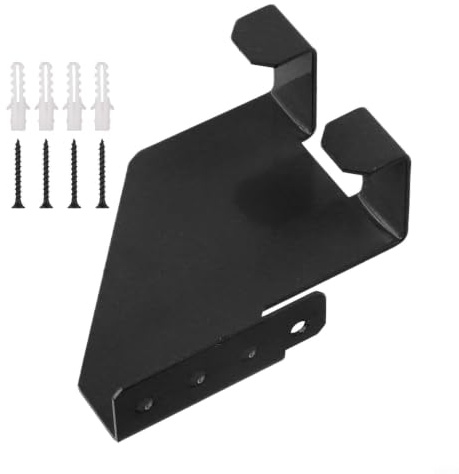 Chainsaw Holder Wall Mount - Duty Chainsaw Rack for Garage Storage - Organised Tool Hanger Hook for Power Saws - Black & Orange - 12x10cm(Black)