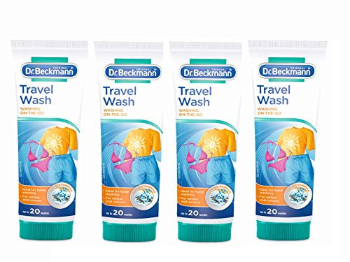 -4 detergentes para lavar de Dr. Beckmann, para viajar, de 100 ml