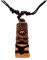 Fancychain Halskette Kette Tiki Mann Totem Luau Hula geschnitztes Surferkette TRIBAL Ornament Hawei Schmuck