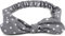 styleBREAKER Damen Haarband mit Punkte Muster, Schleife und Gummizug, Stirnband, Headband, Pinup, Rockabilly, Haarschmuck 04026036, Farbe:Grau