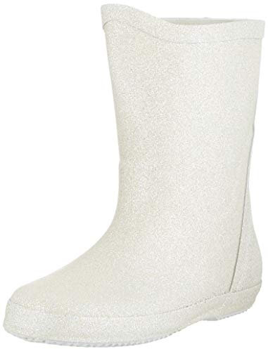 CeLaVi Wellies with Glitter, Stivali da Pioggia Unisex-Bambini, Silver, 26 EU