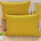 PETTI Artigiani Italiani - Coppia di Federe Cuscino 50x80 cm in Microfibra, Cuscini Arredo Camera da Letto, Divano, Set 2 Fodere Copricuscino, Federa Tinta Unita Giallo, 100% Made in Italy