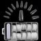 Husnshud False Nails - Set of 100 Full Cover Length Clear Nail Tips - Ballerina Fake Nails with File