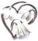 Equilibrium Broche élégante en forme de perce-neige plaqué argent, Métal