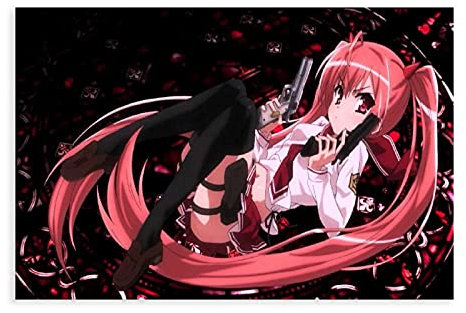 Anime-Poster Aria The Scarlet Ammo 13 Leinwand-Poster, Wandkunst, Deko, Gemälde für Wohnzimmer, Schlafzimmer, Dekoration, 30 x 45 cm, ohne Rahmen:
