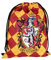 Harry Potter Turnbeutel - Gryffindor Sportbeutel Rucksack Stoffrucksack mit Kordelzug Rot/Gelb