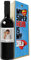 Regalo festa del papà - Bottiglia personalizzata e cassa legno - Personalizzato per lui, Idea regalo uomo, festa del Nonno, compleanno papà (Hero Dad, Foto e dedica)