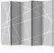 murando Akusticher Raumteiler Abstrakt Foto Paravent 225x172 cm beidseitig auf Vlies-Leinwand Bedruckt Akustikschaum Trennwand Spanische Wand Sichtschutz Home Office geometrische Muster a-A-0222-z-c