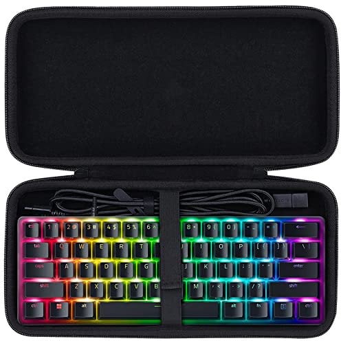 co2CREA Hard 60% Keyboard Storage Case for Razer Huntsman Mini/Snpurdiri 60% Gaming Keyboard, Case Only
