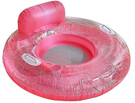 Garneck Poltrona Ad Acqua Con Paillettes Piscina Galleggianti Lettino Da Piscina Motorizzato Galleggianti Da Spiaggia Galleggiante Gonfiabile Per Piscina Divanetto Bambino Pvc Sedia Adulto