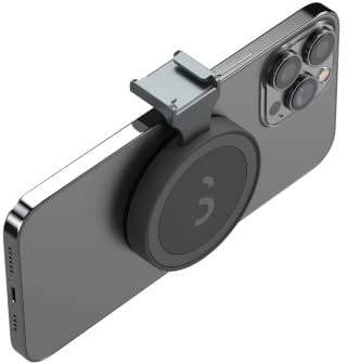 ShiftCam SnapShoe - Support de griffe à clipser pour accessoires de montage - Support magnétique qui s'enclenche sur n'importe quel téléphone | noir (Midnight Black)